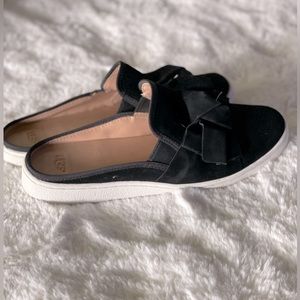 Black UGG suede mules. Sz 9.5. Like new!
